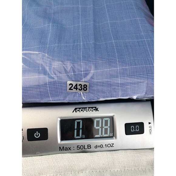 JOS. A. BANK 16 ½ 34 MEN’S TRAVELERS COLLECTION CLASSIC FIT BLUE CHECK SHIRT - Picture 6 of 6